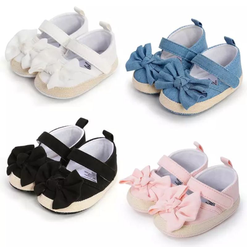 Sepatu Bayi Perempuan Pita Polos - Prewalker Baby Bloom S1245