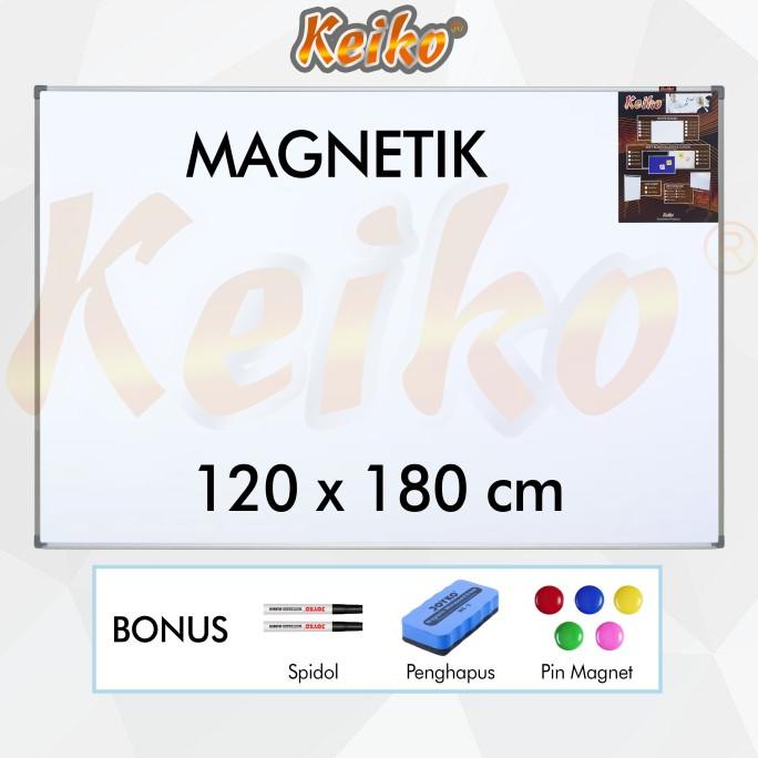 

Papan Tulis Whiteboard Gantung Magnet Single Face Keiko 120 x 180 cm