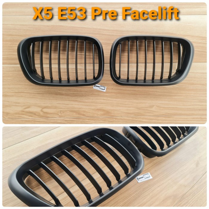 Grill Bmw X5 E53 Pre Facelift Thn 00-03 Black Doff