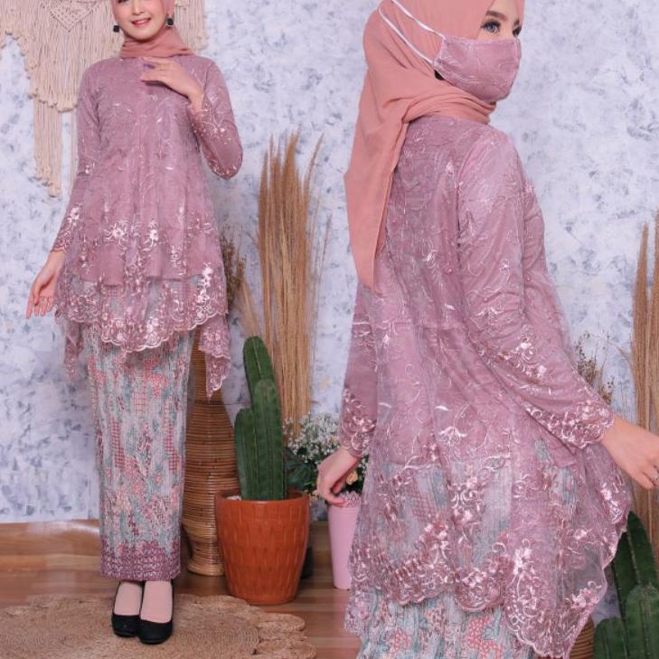 Stok Terbatas KEBAYA BROKAT MODERN - KEBAYA TUNIK TILLE CANTIK - TUNIK MAURI - TUNIK AZALEA - TUNIK 