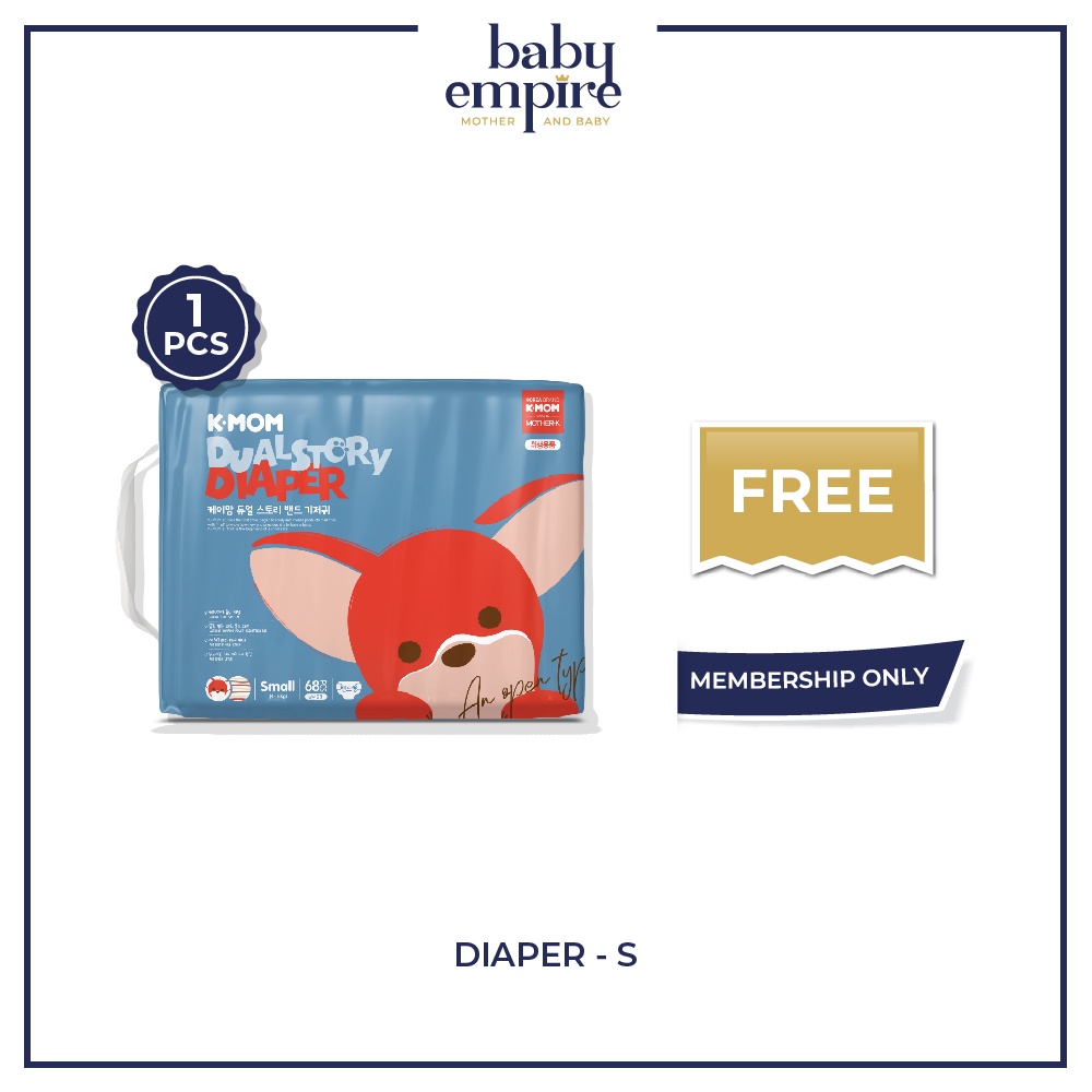 Free 1pack - Mother-K K-Mom - Diaper - S