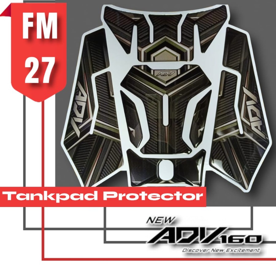 Stiker Tankpad ADV 160 FM27 Stiker Deckpad ADV 160 FM27