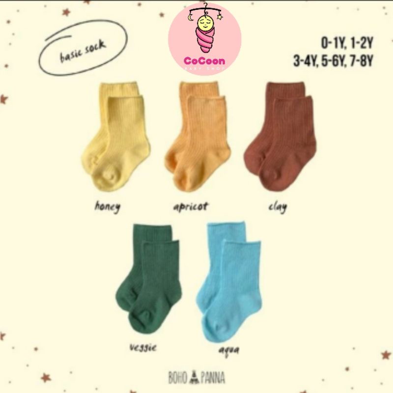 Bohopanna Basic Sock / Bohopana Kaos Kaki / Boho Pana