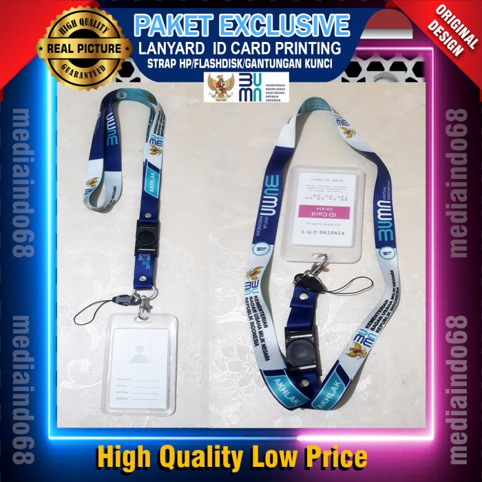 

TERJAMIN BUMN Lanyard Printing Id Card (Paket Exclusive) Code 3939