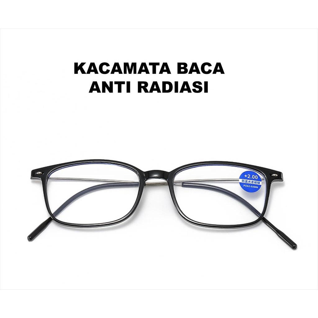 Kacamata Baca Lensa Plus Anti Radiasi +1.00 s/d + 4.00 GR 3081