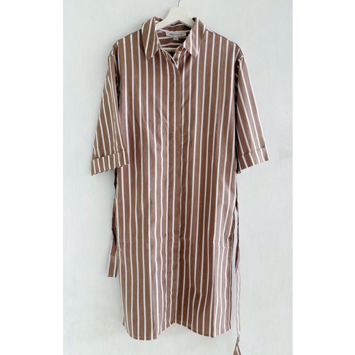 Lapiaf striped shirt dres