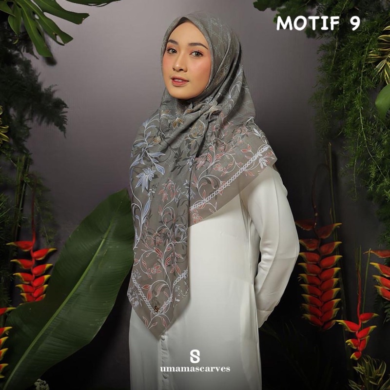 (PART2) UMAMASCARVES SYAR’I- HIJAB SEGIEMPAT SYAR’I MOTIF DIGITAL PRINTING PREMIUM BOX