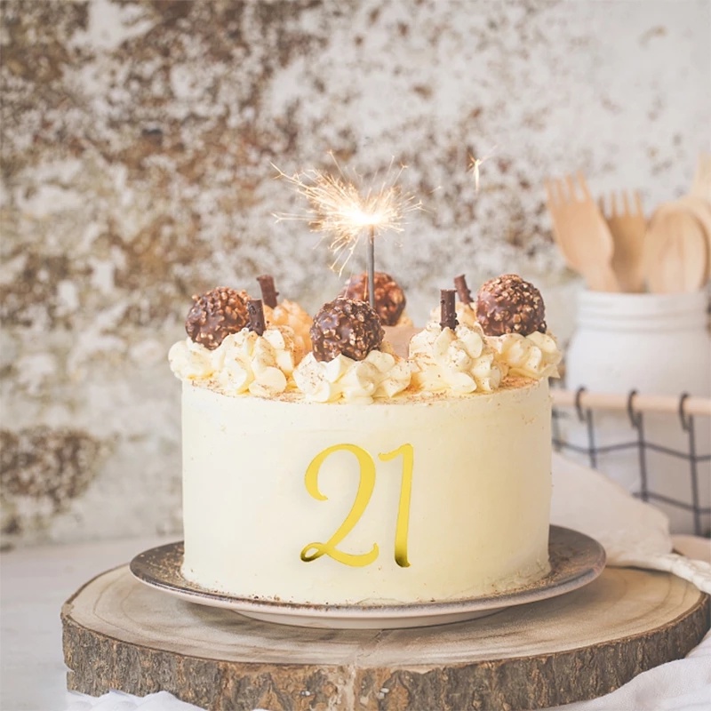 1set Indah 0-9 Nomor Emas Akrilik Topper Kue Untuk Ulang Tahun Pernikahan Ulang Tahun Pesta Kue Dekorasi Digital Cupcake Ornamen Alat Peraga