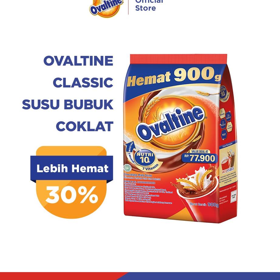 

Star 6.6 Ovaltine Classic Susu Bubuk Coklat 900g