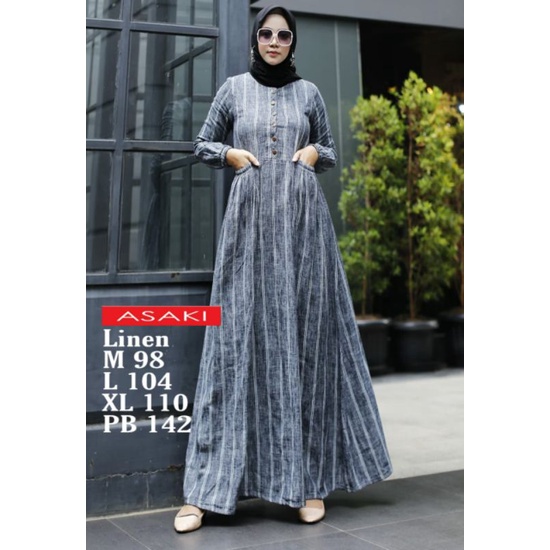 GAMIS CASUAL TERBARU ORIGINAL ASAKI MAYASARI BAHAN FLANEL