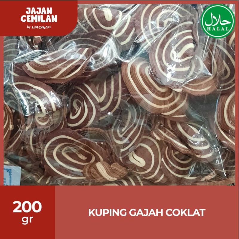 

[200G] KUPING GAJAH COKLAT / KUE KUPING GAJAH / KERIPIK KUPING GAKAH COKLAT / KERIPIK GAJAH / SNACK CEMILAN