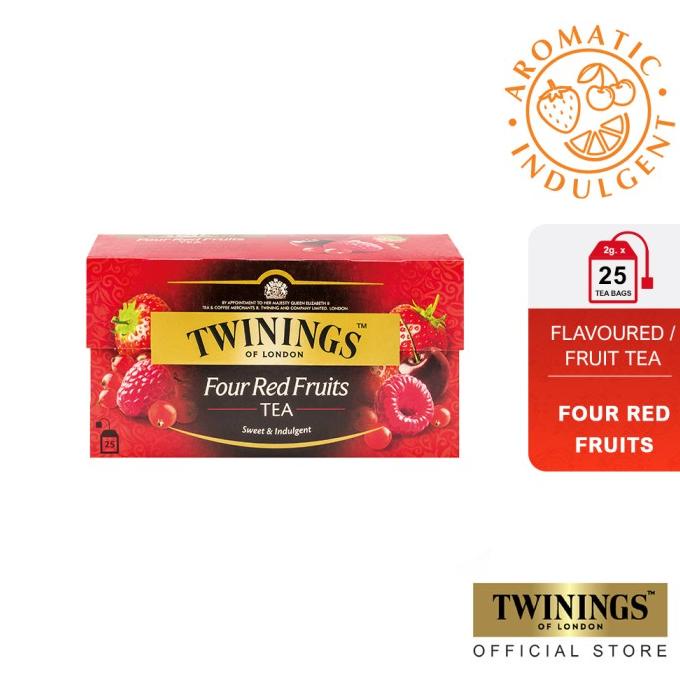 

Twinings Teh Celup Four Red Fruits Flavoured Tea 25x2gr