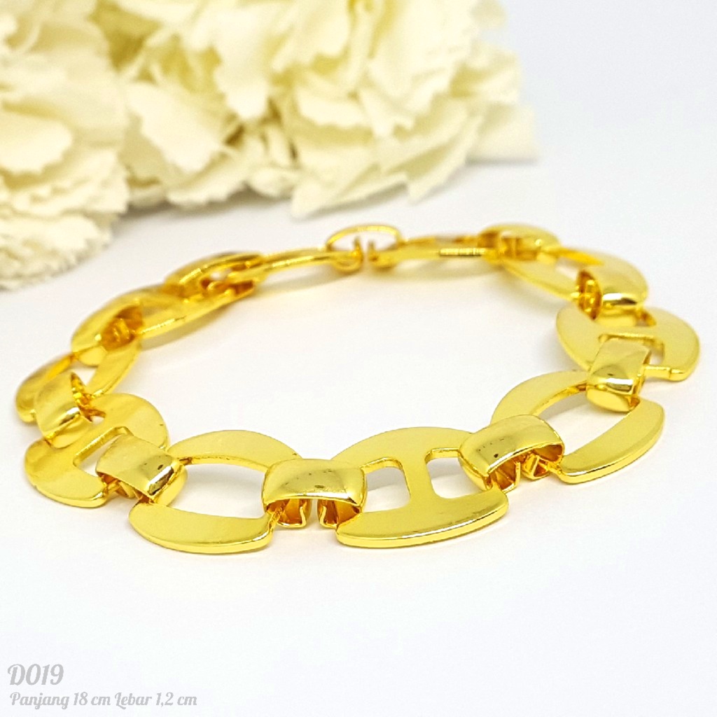 PGX Gelang Tangan Xuping Wanita Perhiasan Lapis Emas 24K Aksesoris Wanita - D019