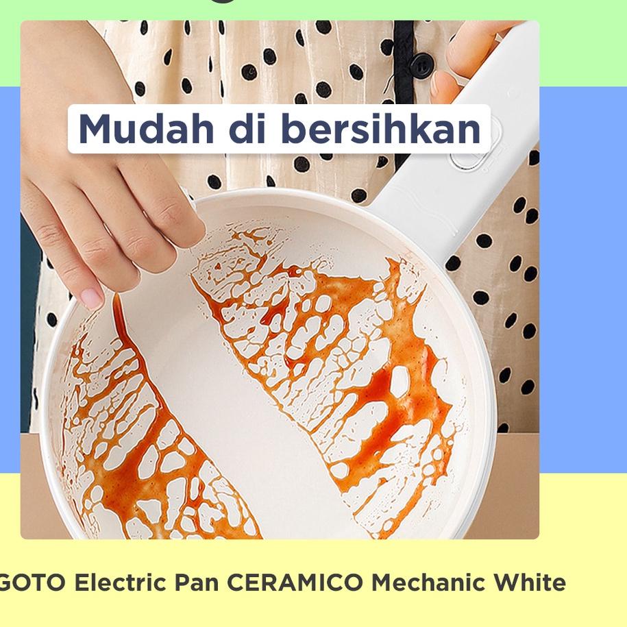 Jual Goto Ceramico Panci Listrik Fry Pan Electric Cooker Keramik Serbaguna Shopee Indonesia