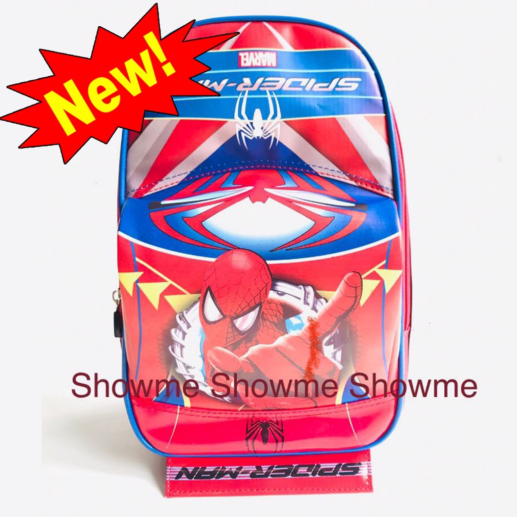 SHOWME TAS RANSEL MOBIL ANAK SEKOLAH PAUD - TK KARAKTER LUCU KUALITAS PREMIUM BATOK GAMBAR PAKAI BUSA TIMBUL - SPIDERMAN SUPER HERO