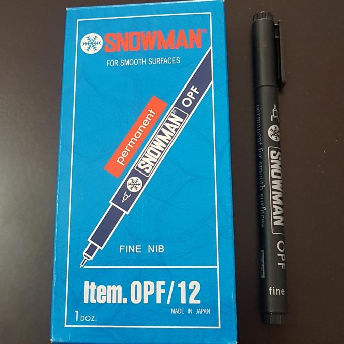 

SPIDOL OHP PERMANENT SNOWMAN OPF/12 HITAM (PER LUSIN)