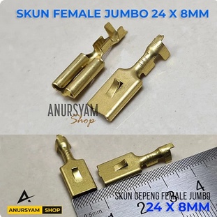 [101F] Skun Gepeng Female Jumbo 24 x 8 mm / Skun Female Jumbo