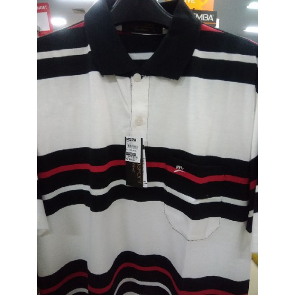 Tshirt kerah/ wangky salur modasport /09-550