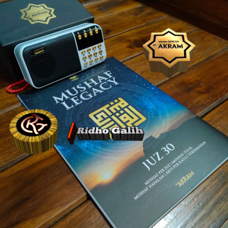 Edisi Terbaru -  Paket Hafalan Speaker Quran Al-Akram Dan Mushaf Tulis Tangan