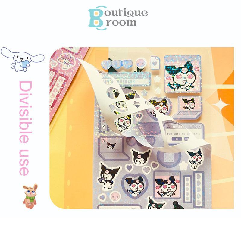 

Ready✨stiker sanrio lucu kuromi steve sparkling cinnamoroll stikers jurnal toploader deco material stickerBER