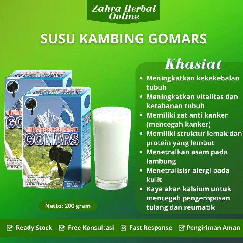 

Susu Kambing Ettawa Gomars Susu Kambing Instant Susu Kambing Bubuk