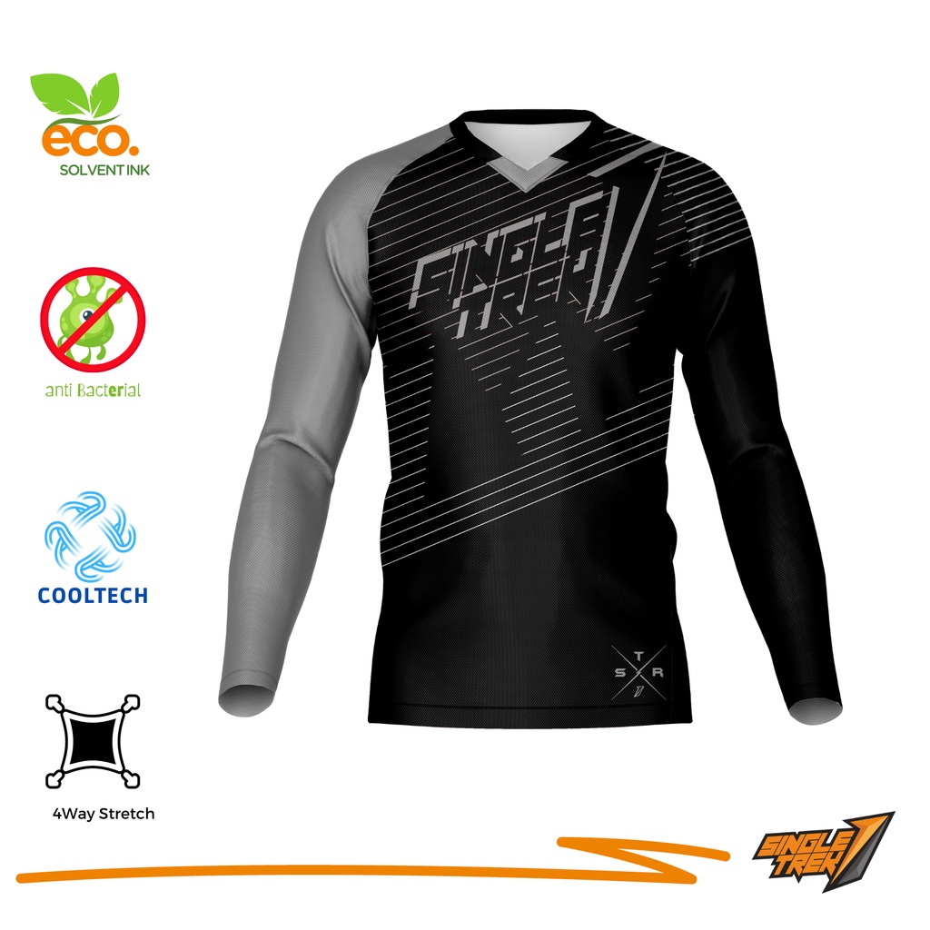 BIG SIZE Jersey Sepeda Singletrek1 Cooltech adem Premium Long JSP D3