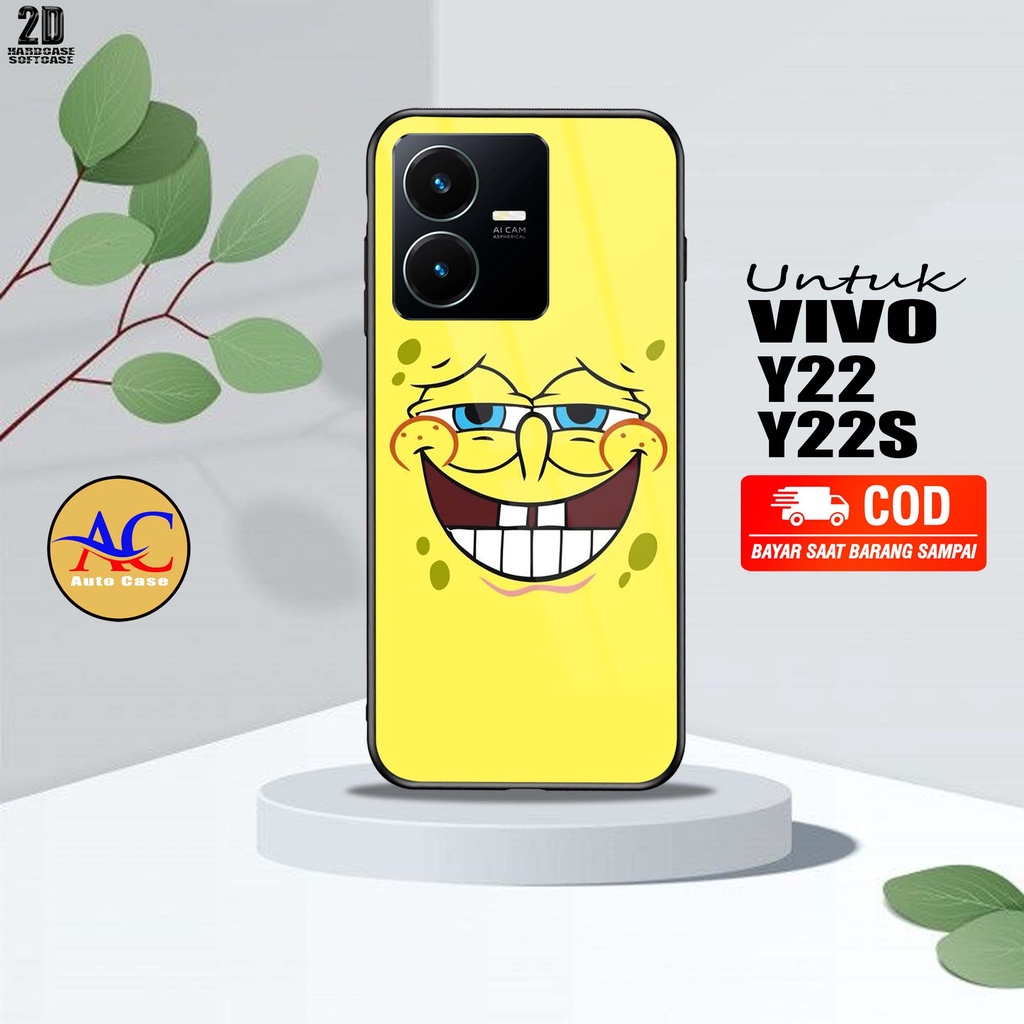Case Hp Softcase Glossy VIVO Y22 Y22S SPNGBB Casing Silikon Handphone Pelindung Kamera