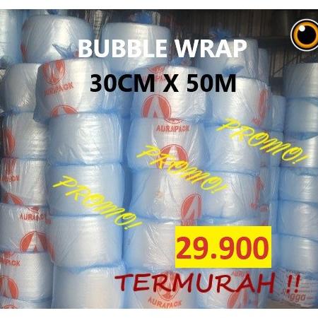 

BISA COD Bubble Wrap Putih Bening 30CMx50M bagus tebal Bubblewrap Bandung plastik buble warp roll