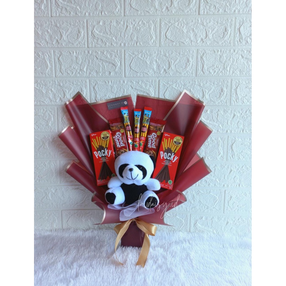 

[LUVDAISY.ID] BUKET SNACK BONEKA PANDA / BUKET ULTAH / BUKET WISUDA
