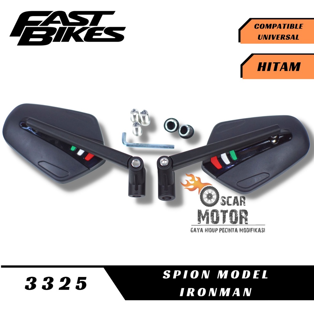 SPION MODEL IRONMAN DAUN ITALIAN DASI VESPA SPION UNIVERSAL