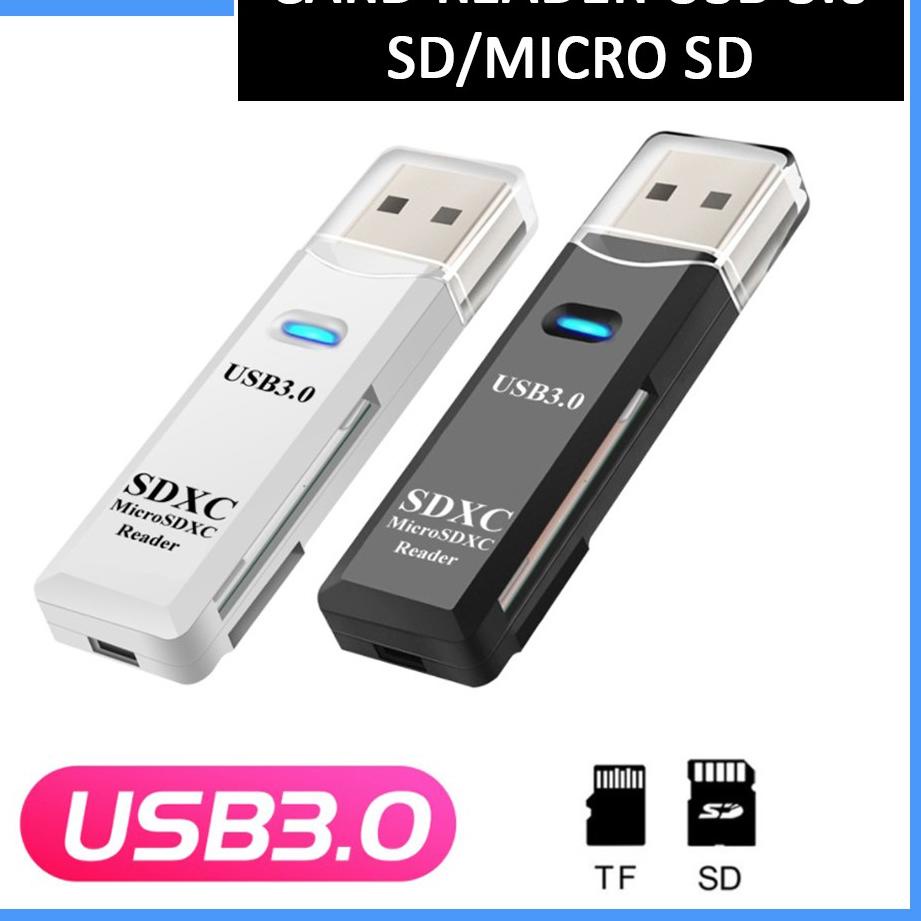 Terbaik CARD READER USB 3.0 USB3 SDXC SD CARD MICRO SD MEMORY ADAPTER KAMERA
