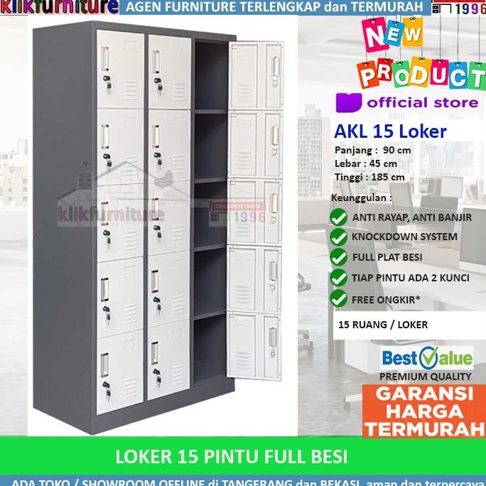 

Locker Besi / Loker Besi / Loker File Besi 15 PINTU AKL15