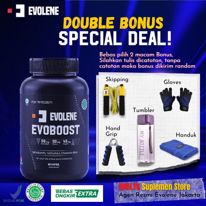 Evolene Evoboost Suplemen Fitness Testoterone Booster BPOM Halal