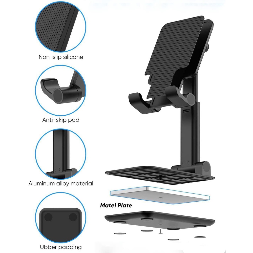 Aksesoris Phone Stand Holder Meja Hp Lipat Handphone Fleksibel Murah