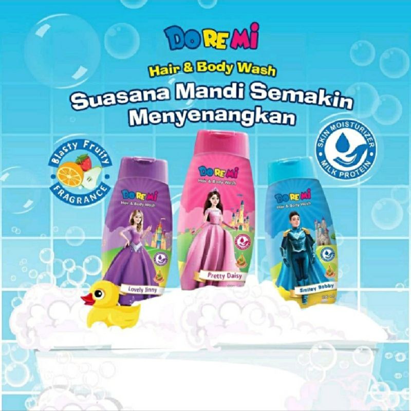 hair and body wash/sabun mandi anak doremi