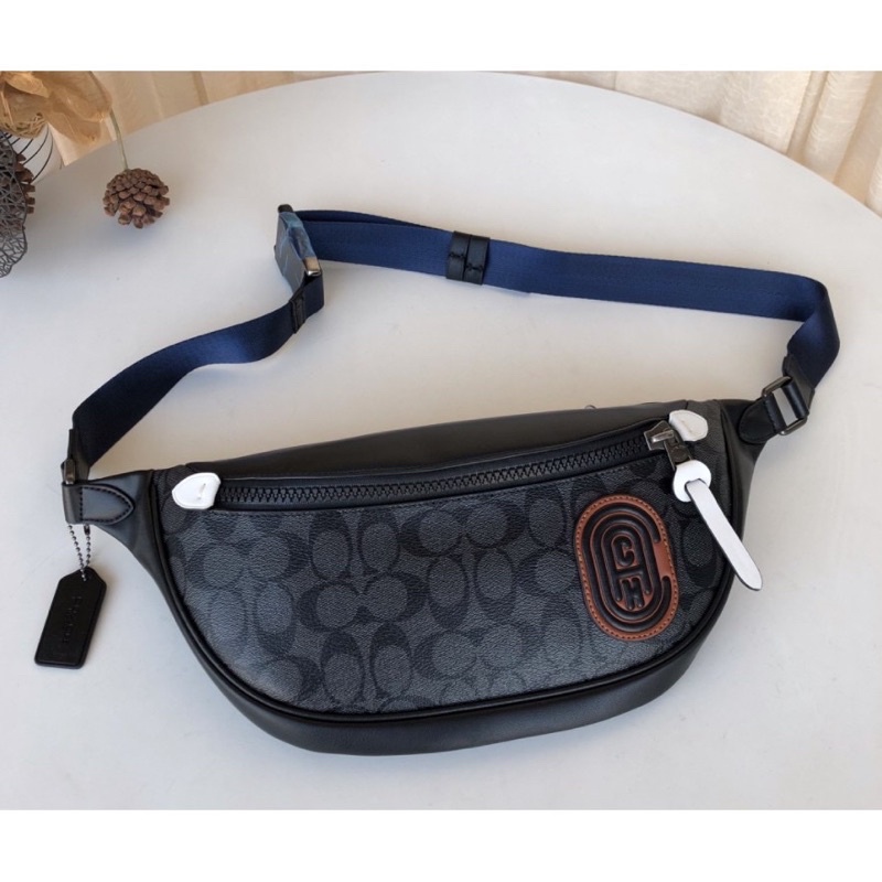 Waistbag Coach Mirror Tas selempang pria branded waist bag pria import