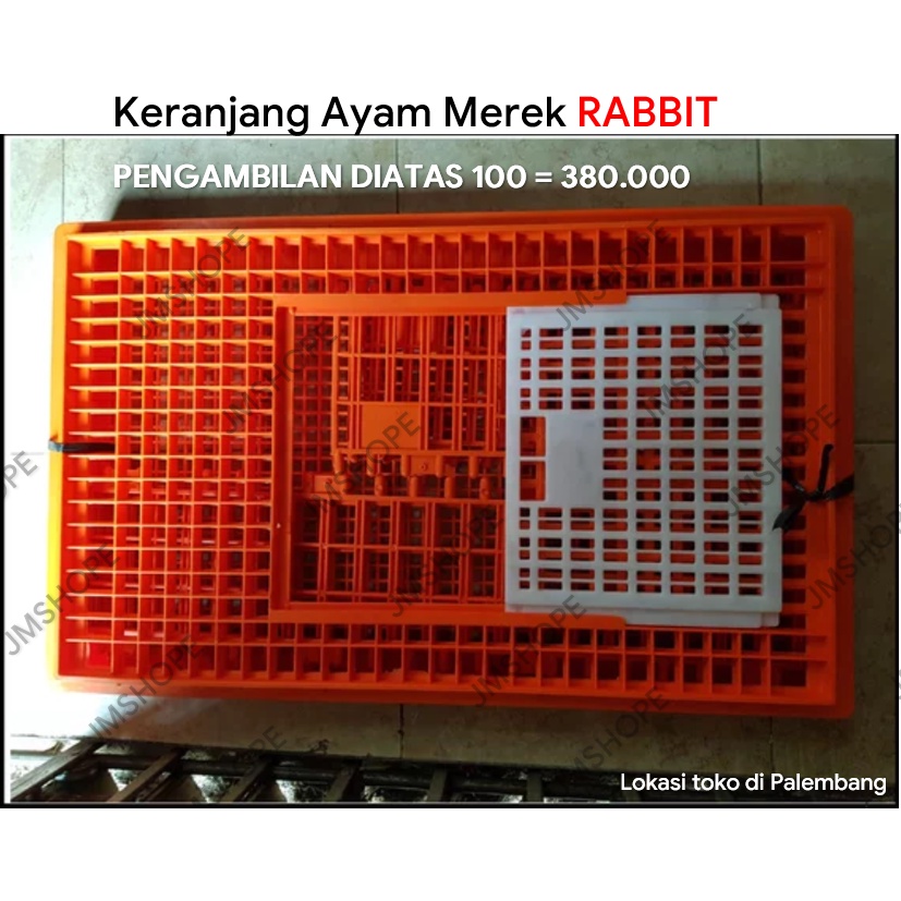 Keranjang Ayam Rabbit Dua Kelinci Besar 25kg untuk wilayah Sumatera Selatan kandang sumsel pes pis r
