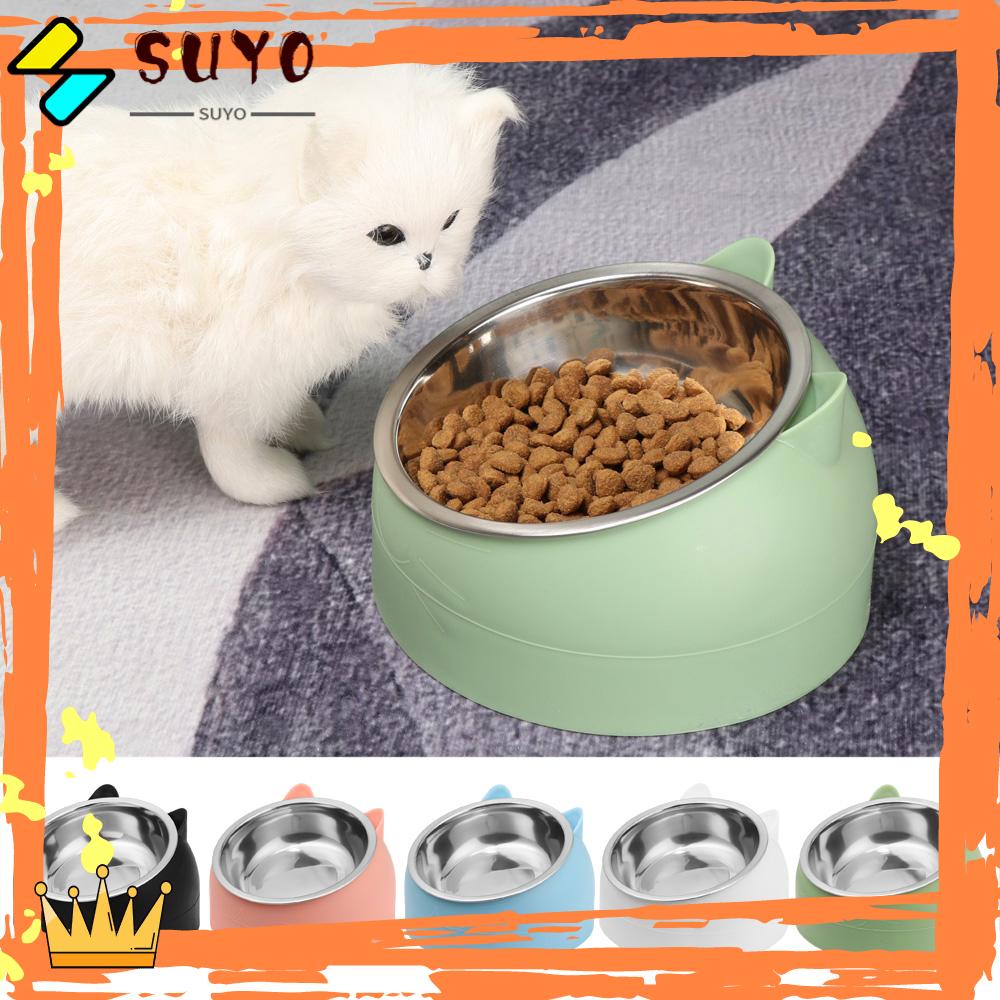 Suyo Mangkuk Makan Perlengkapan Hewan Peliharaan Puppy Feeder Fixed Water Food Dish