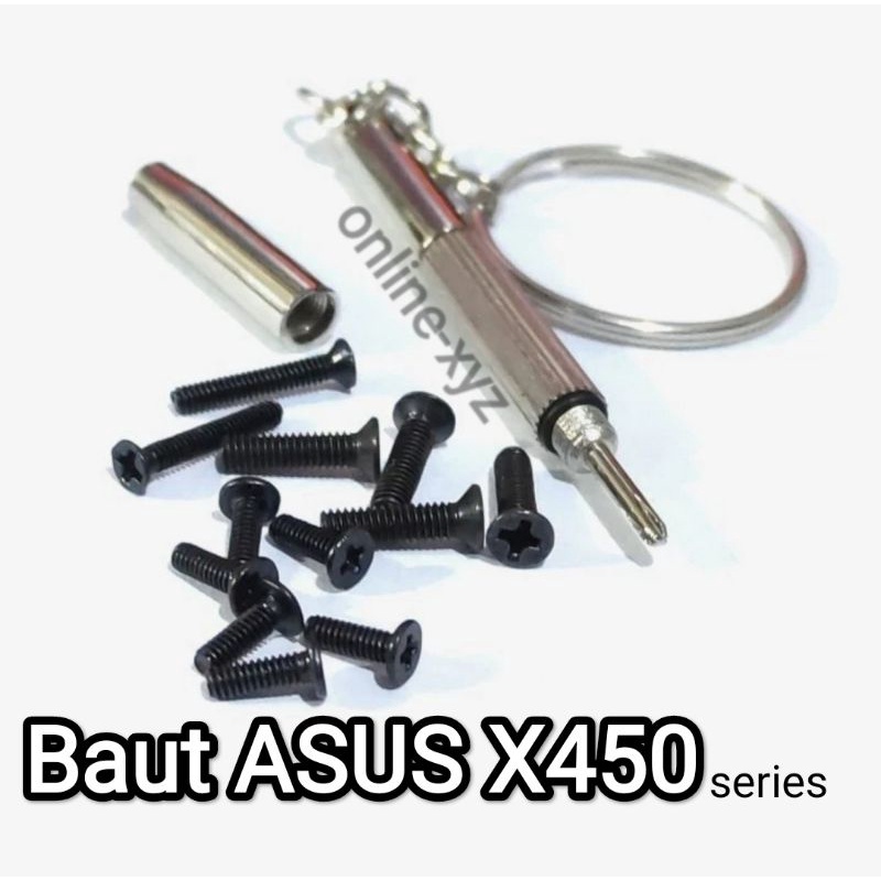 baut mur sekrup casing ASUS X450V X450C X450L X450M X450E X450CC X450LD X450LA X450ca X450CP X450LB 