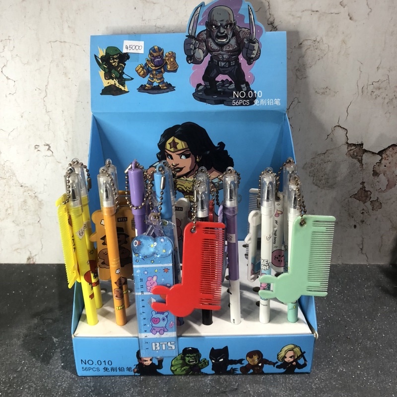 

668 - Pulpen Gel BT21 Cermin 8858 / Pulpen Fancy / Bolpoin