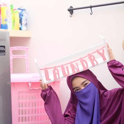 PSO Hiasan Dinding Tempat Sabun Detergen Serbaguna Ambalan Rak Laundry 40 Cm