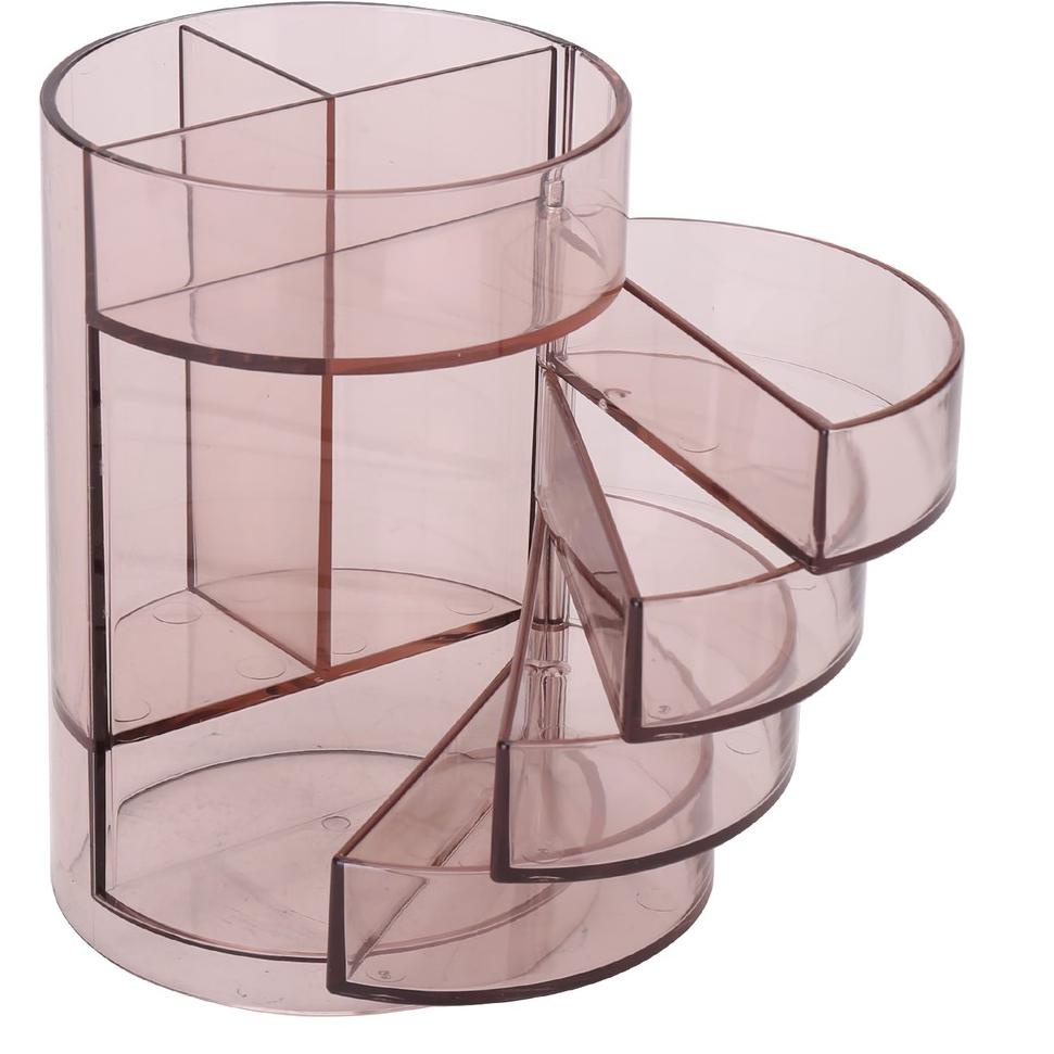 

O(76☎) Deli Tempat Ballpen Desk Organizer 4 laci yang dapat di putar Bahan berkualitas tahan lama E904 super keren