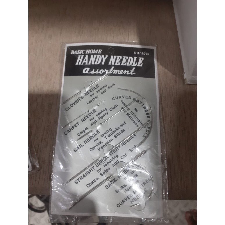 Handy Needle Assortment /Jarum Jahit Tangan Kulit Karung Karpet Kanvas