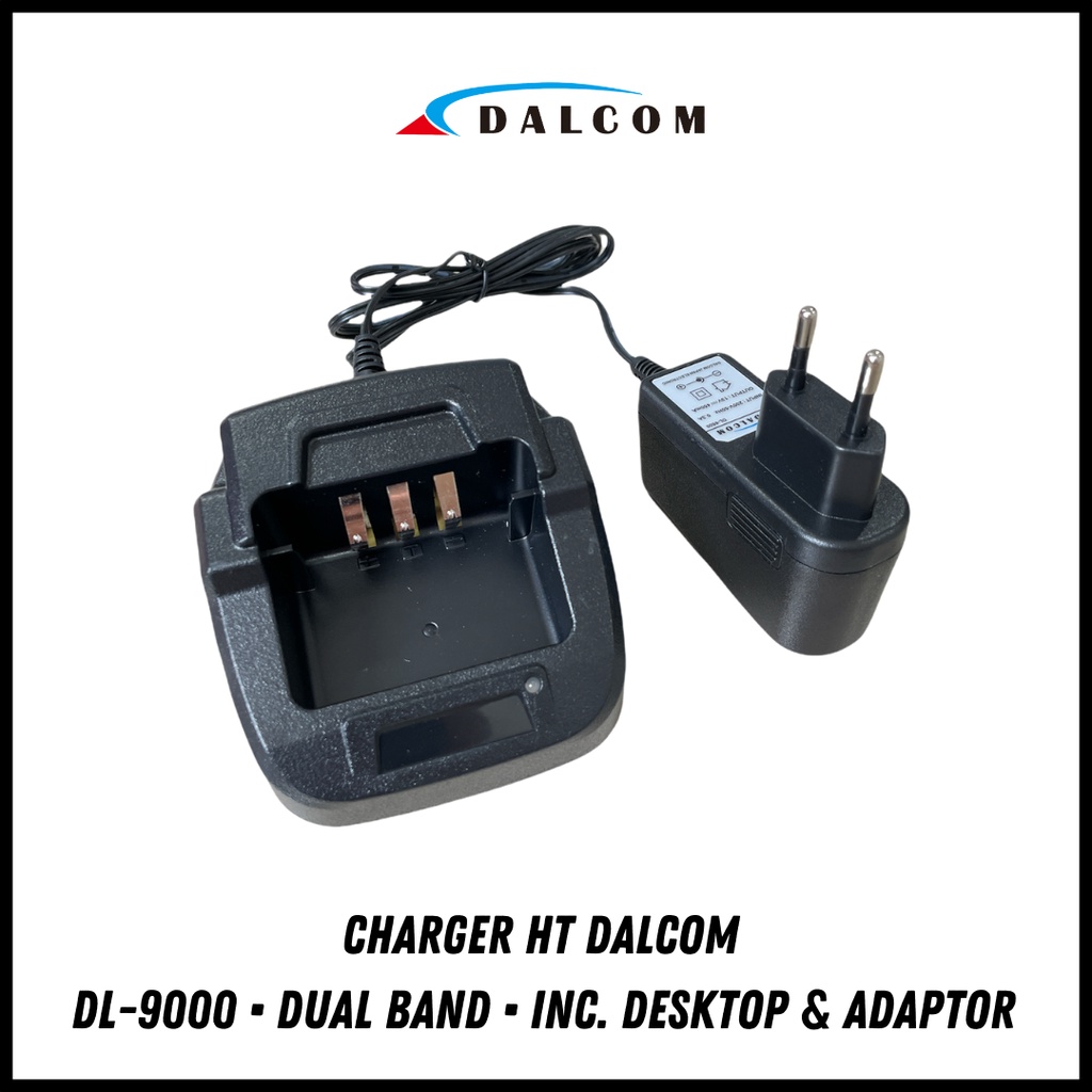 CHARGER HT DALCOM DL-9000 PRO SINGEL BAND DUAL BAND ORIGINAL