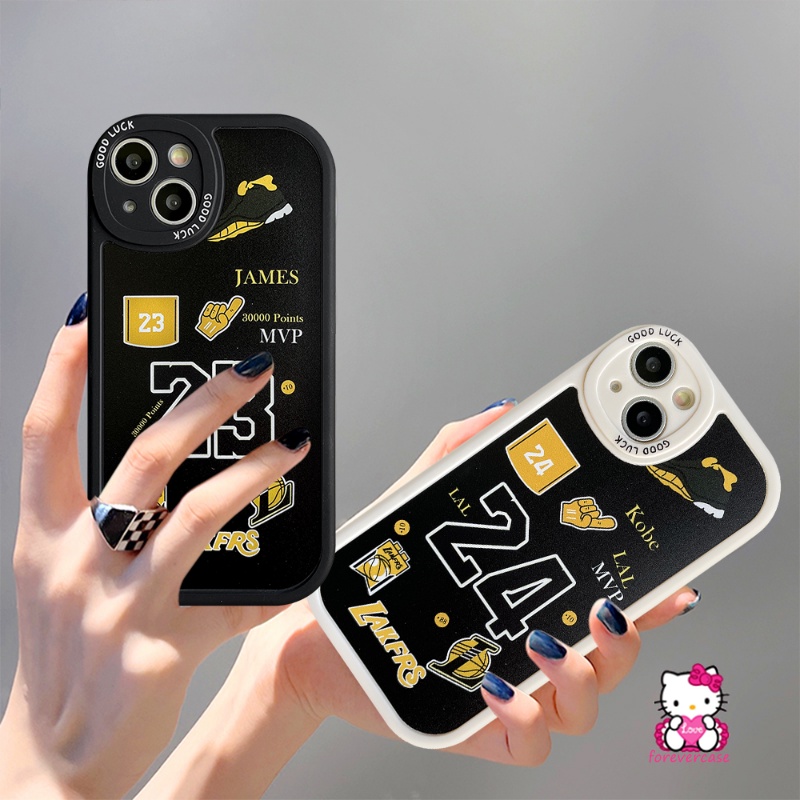 Casing Redmi Note8 9 9 9Pro 9s 8Pro 10 10s 11 11s 10Pro 11Pro Plus Redmi 10 9T 9A 9 10A 9C POCO M3 X3 10C Mi12 11 Lite 11T NFC Trendy Kobe James N.B.A Lakers Label Soft TPU Sarung Cover Sarung