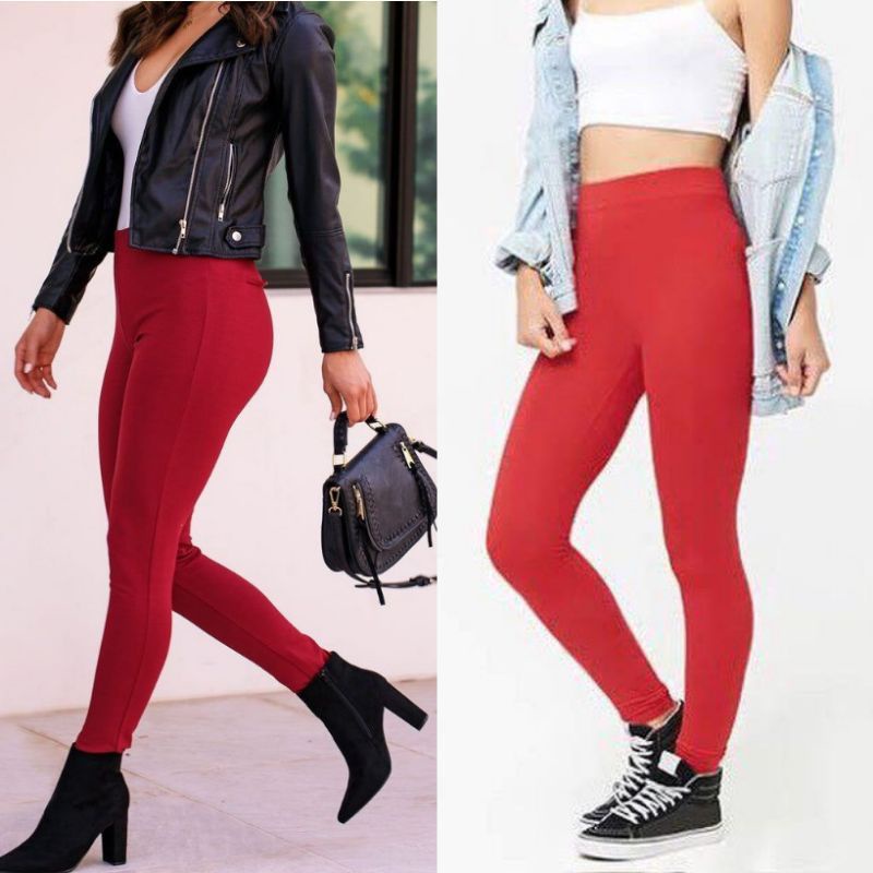 Celana Legging Forever 21 Import Bahan katun Kaos Tebal Original Branded