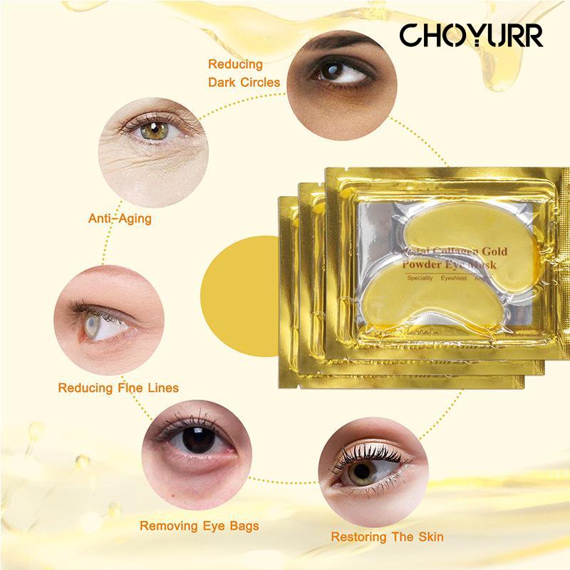 【COD】Eye Mask Masker Mata Gold Kantong Mata Black Eye Mata Panda Collagen Gold Crystal Masker Wajah Menghilangkan Kantong Mata Import-CH