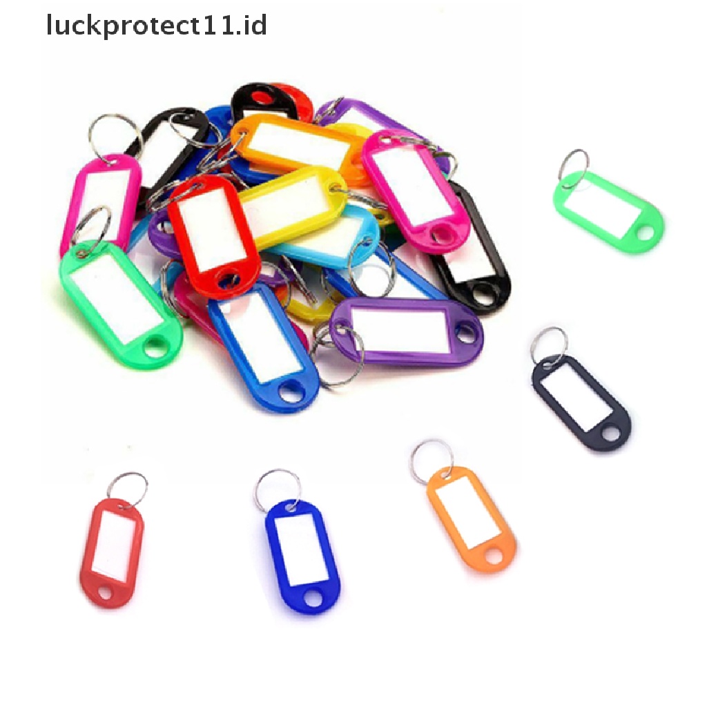 /Fashion Hot// Fashion// 30pcs Multicolor Gantungan Kunci Key ID Label Tag Kartu Klasifikasi Nomor Hotel.