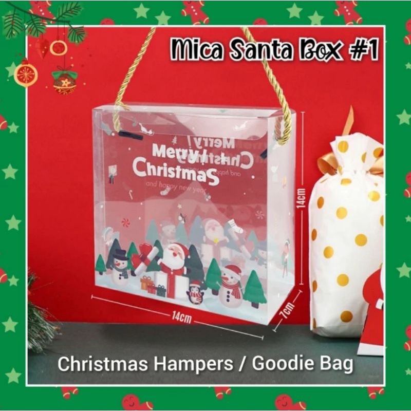 

Christmas Goodie Bag Box Mika Natal Santa