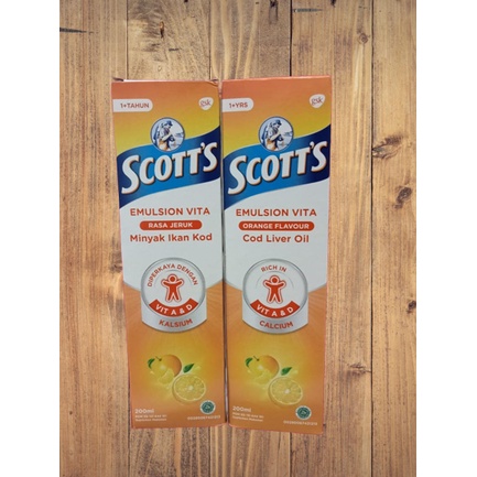 SCOTT'S EMULSION VITAMIN RASA JERUK 200ML // SCOTTS EMULSION 200ML